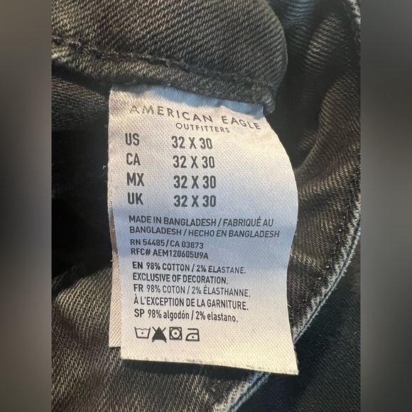 American Eagle Jeans Mens 32x30 Next Level Flex
Slim Gray Med Wash Distressed - Picture 5 of 9